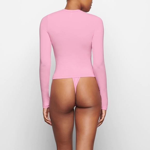 READY TO SHIP 💗 NWT Skims Cotton Jersey Long Sleeve T-Shirt - Picture 4 of 6